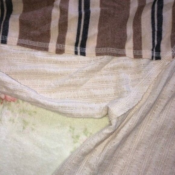 143 Story Womens Size Medium Knit Top Mixed Media Balloon Sleeve Sweater Top - Picture 6 of 9